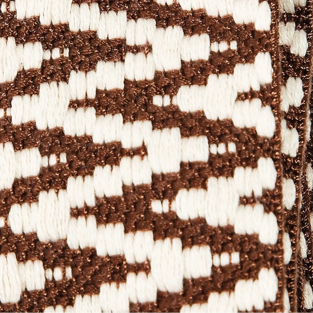 Boho Zig Zag Pattern Braided Belt 60” available in Black or Brown